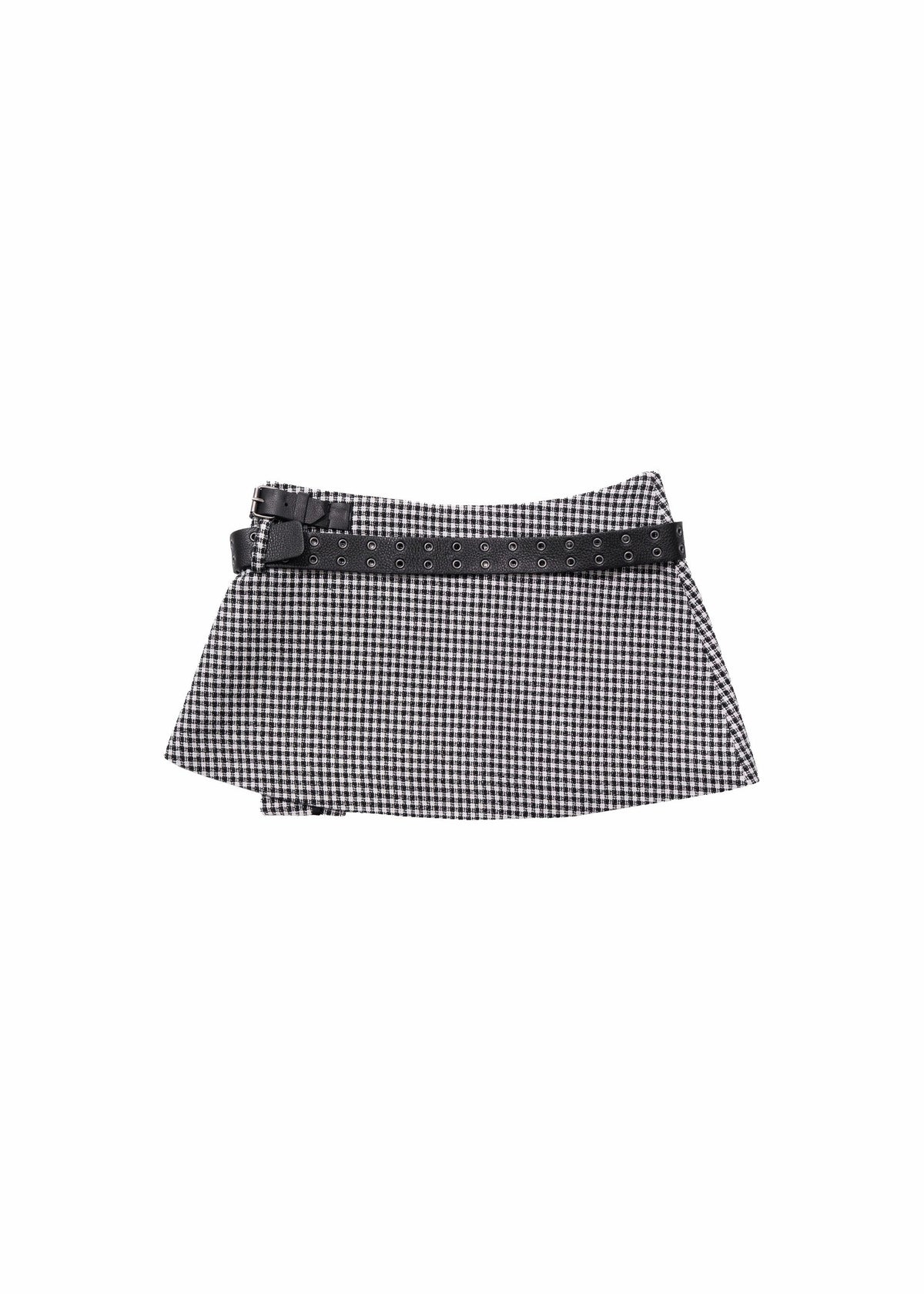Hyein Seo - Pleated Mini Skirt w/ Leather Belt (Check) product image 10 | TRAB K-Fashion Australia
