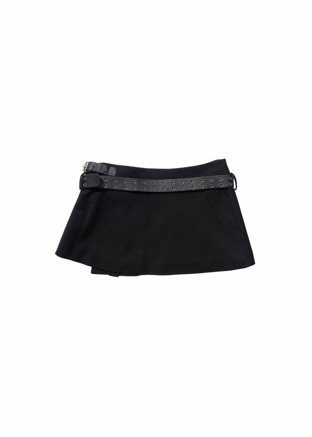 Hyein Seo - Pleated Mini Skirt w/ Leather Belt (Black) product image 8 | TRAB K-Fashion Australia