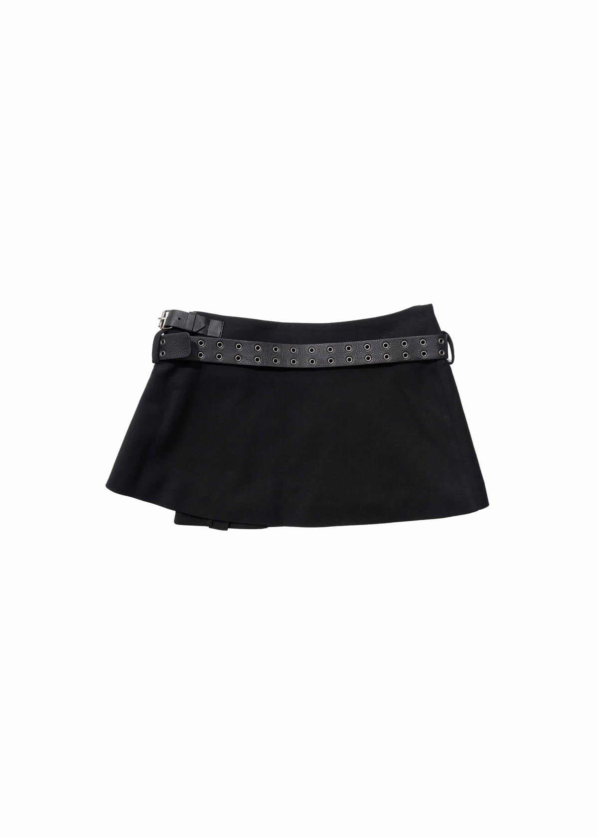 Hyein Seo - Pleated Mini Skirt w/ Leather Belt (Black) product image 8 | TRAB K-Fashion Australia