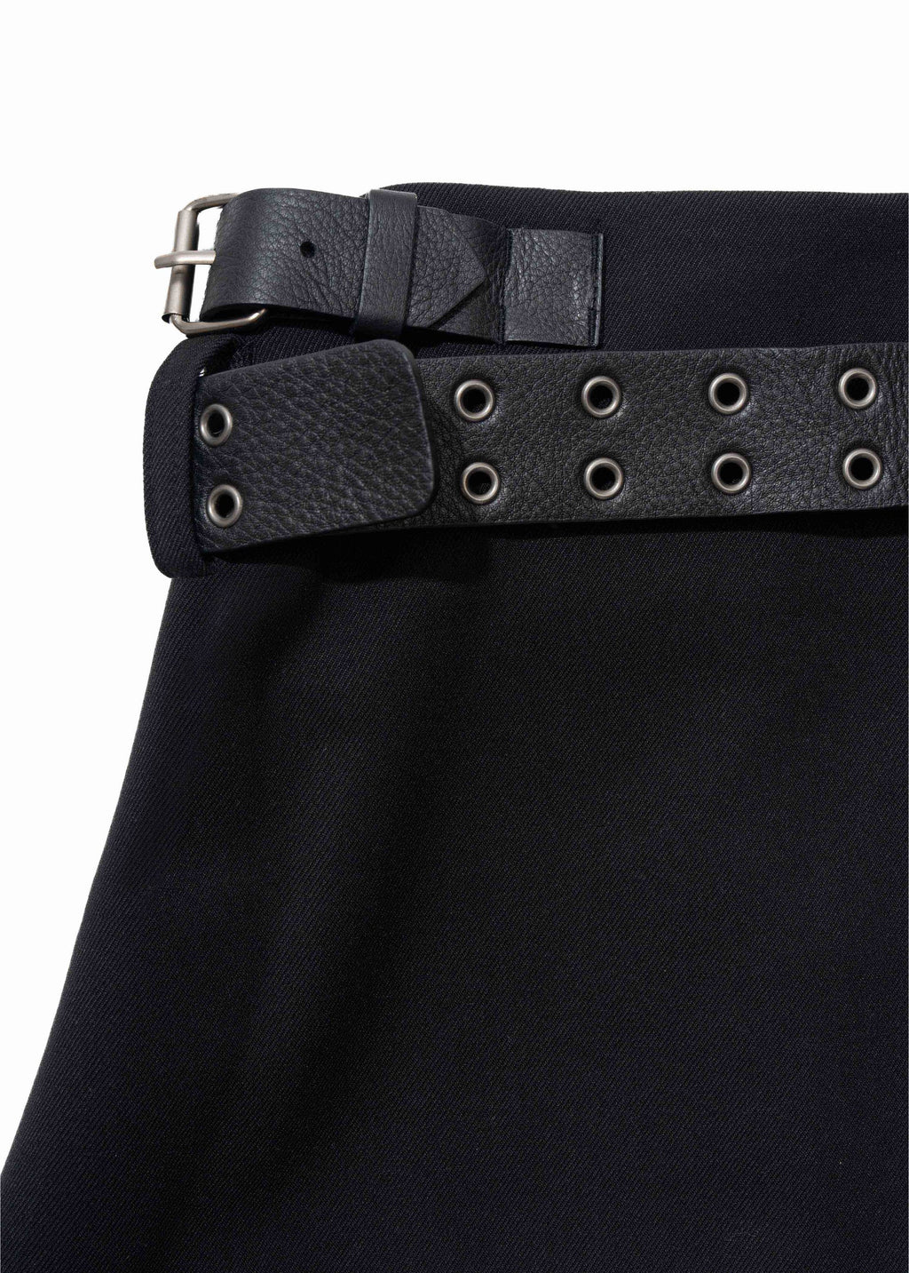 Hyein Seo - Pleated Mini Skirt w/ Leather Belt (Black) product image 9 | TRAB K-Fashion Australia