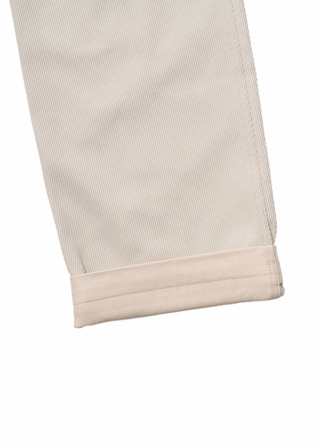 Hyein Seo - Leather-Trim Pants (Ivory) product image 13 | TRAB K-Fashion Australia