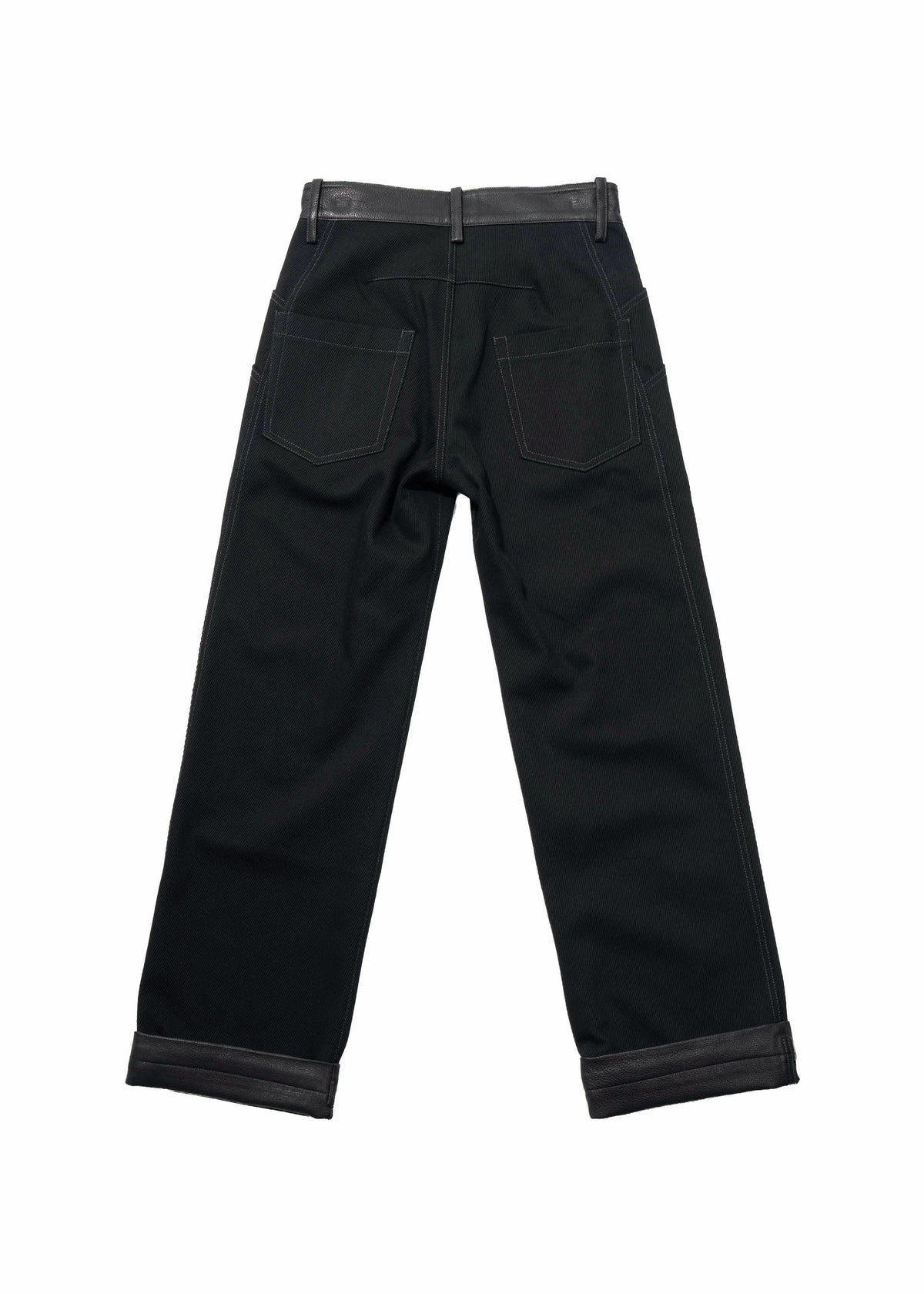 Hyein Seo - Leather-Trim Pants (Black) product image 12 | TRAB K-Fashion Australia