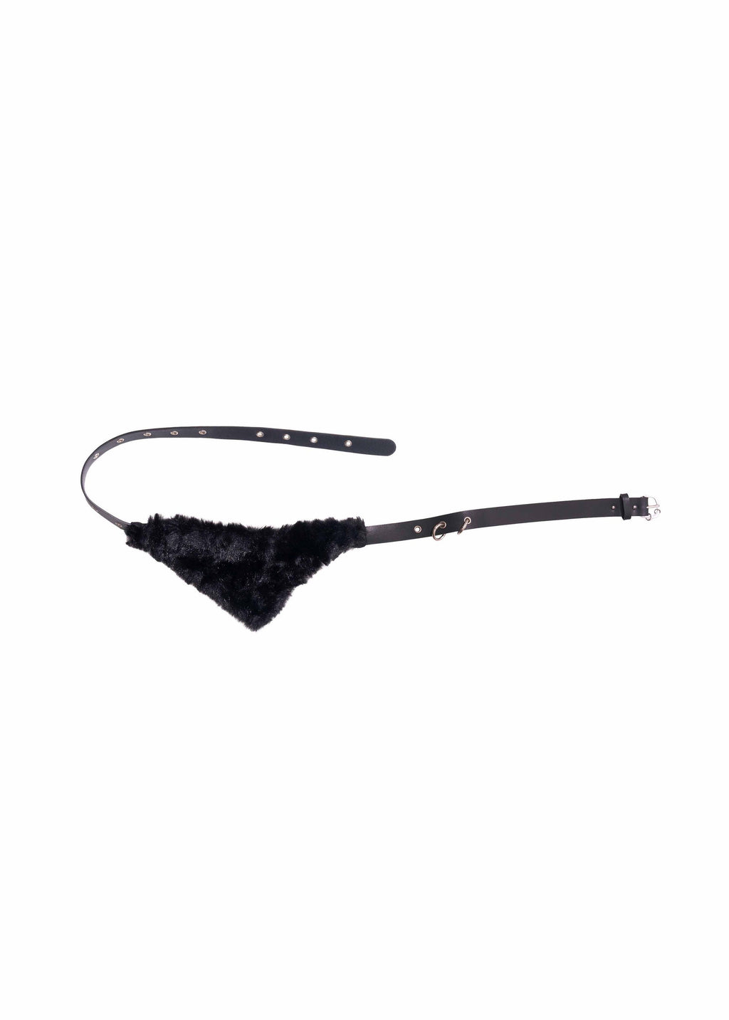 Hyein Seo - Fur Pocket Pants w/ Leather Belt (Black) product image 15 | TRAB K-Fashion Australia