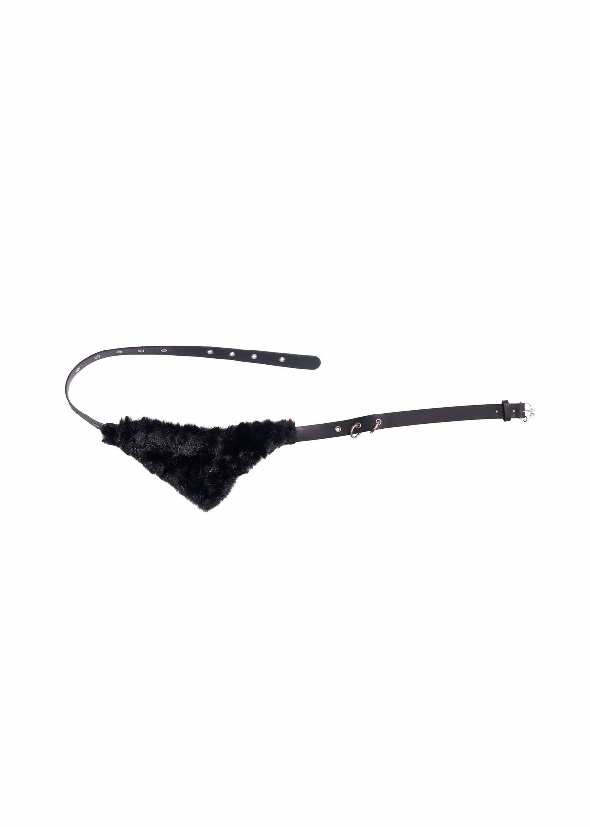 Hyein Seo - Fur Pocket Pants w/ Leather Belt (Black) product image 15 | TRAB K-Fashion Australia