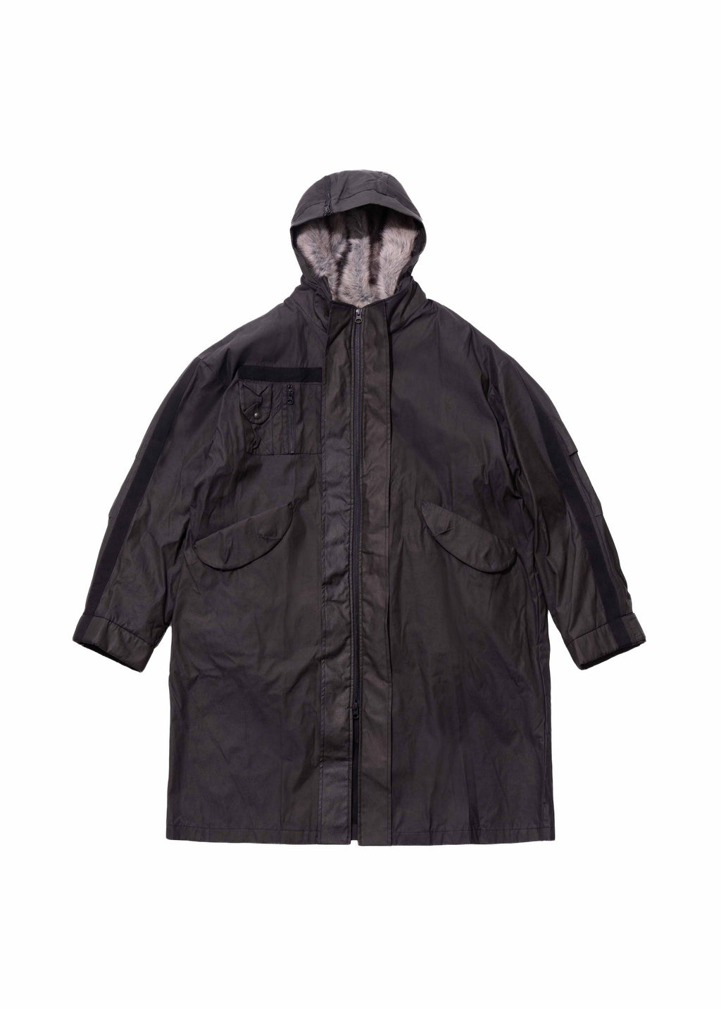Hyein Seo - Field Parka w/ Detachable Fur Hoodie (Black) product image 11 | TRAB K-Fashion Australia