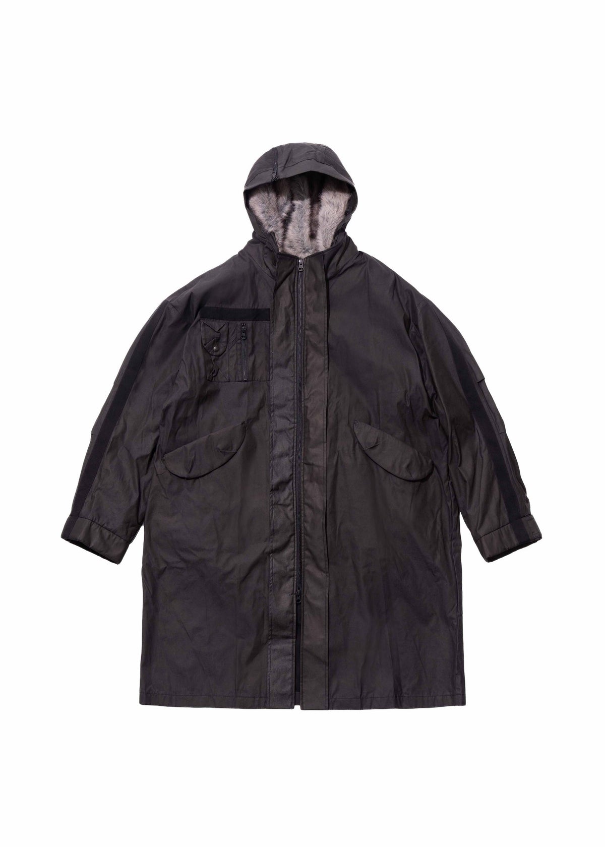 Hyein Seo - Field Parka w/ Detachable Fur Hoodie (Black) product image 11 | TRAB K-Fashion Australia