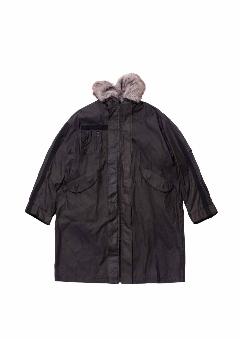 Hyein Seo - Field Parka w/ Detachable Fur Hoodie (Black) product image 12 | TRAB K-Fashion Australia