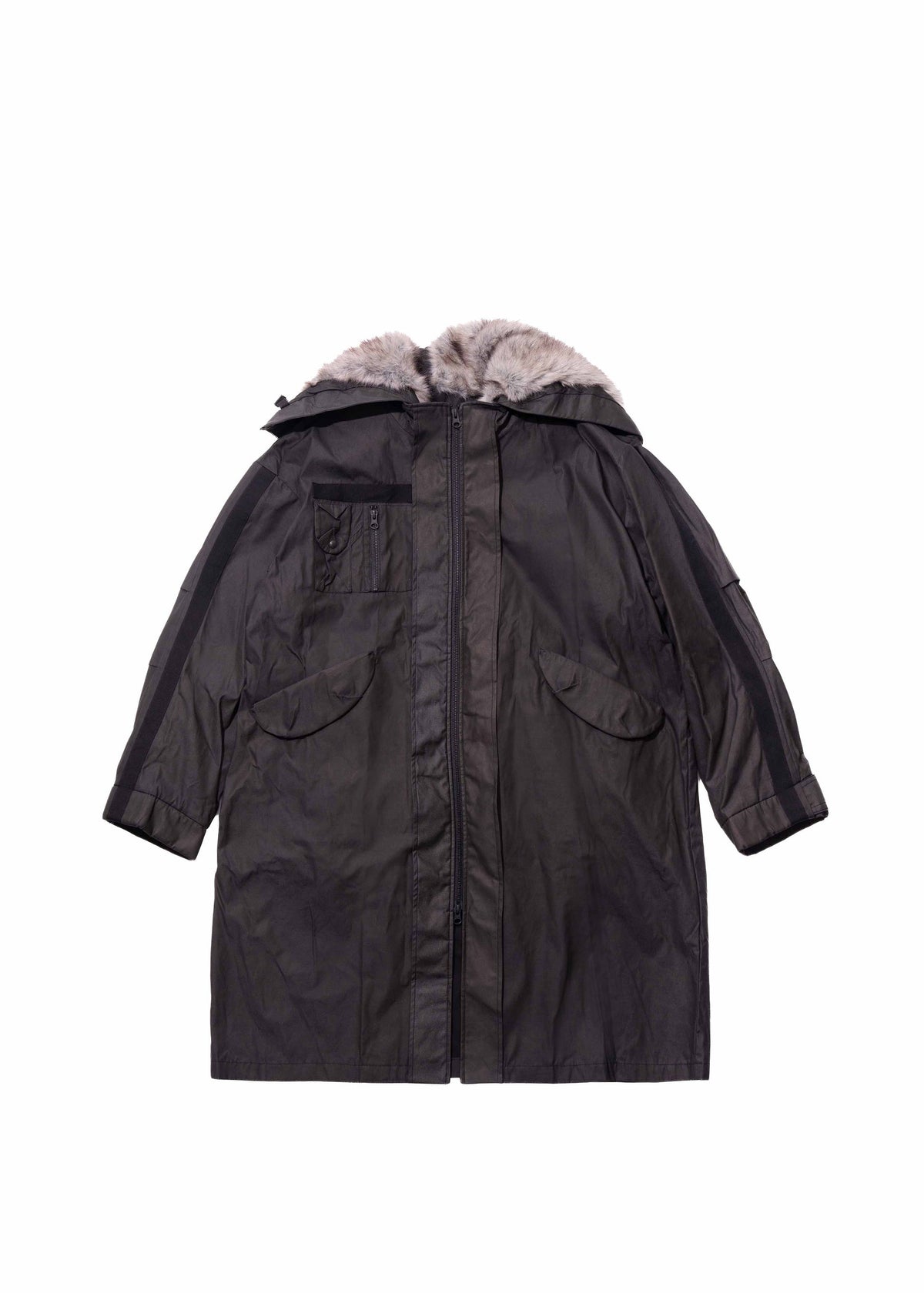 Hyein Seo - Field Parka w/ Detachable Fur Hoodie (Black) product image 13 | TRAB K-Fashion Australia