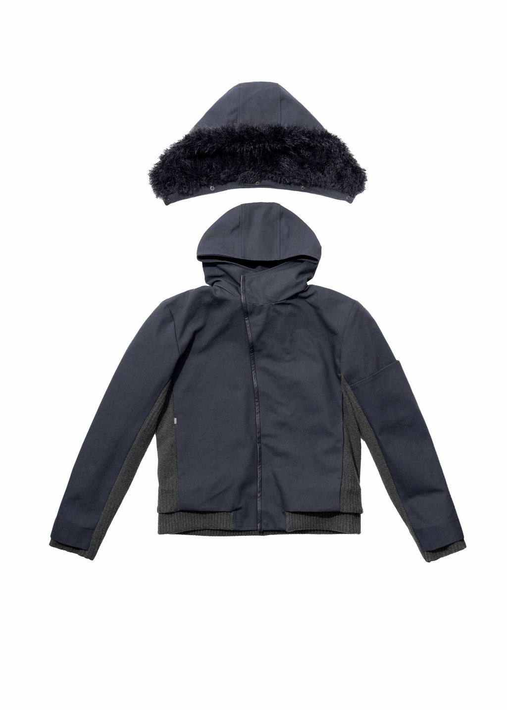 Hyein Seo - Double Hooded Jacket (Slate Grey) product image 10 | TRAB K-Fashion Australia