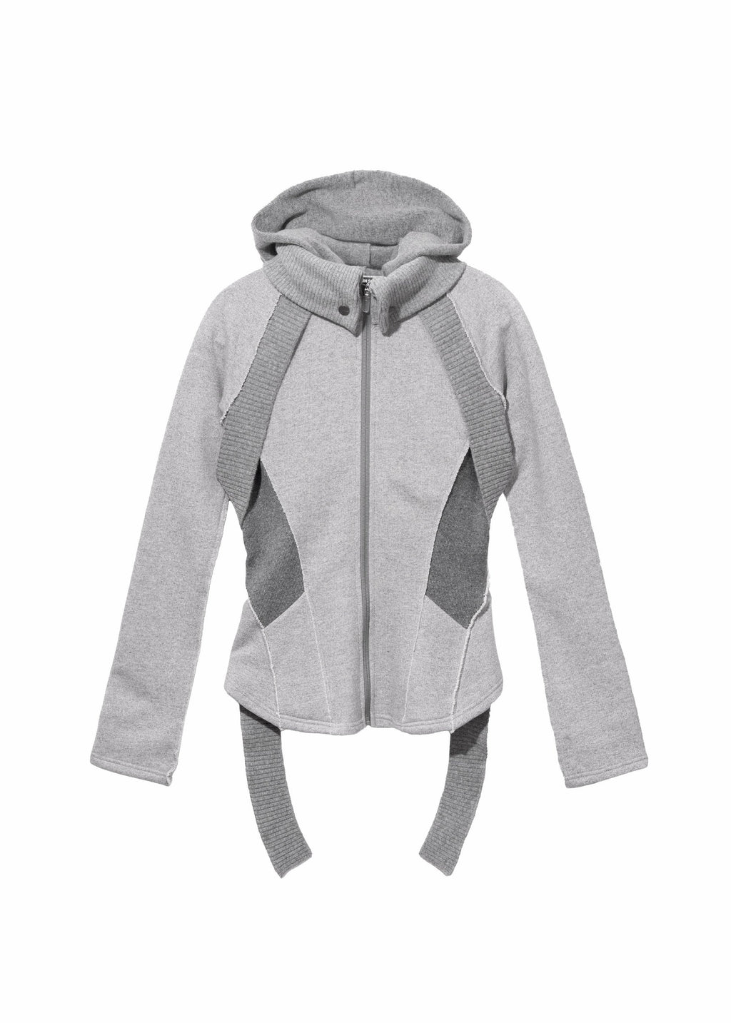 Hyein Seo - Slashed Zip Jacket (Pale Grey) product image 5 | TRAB K-Fashion Australia