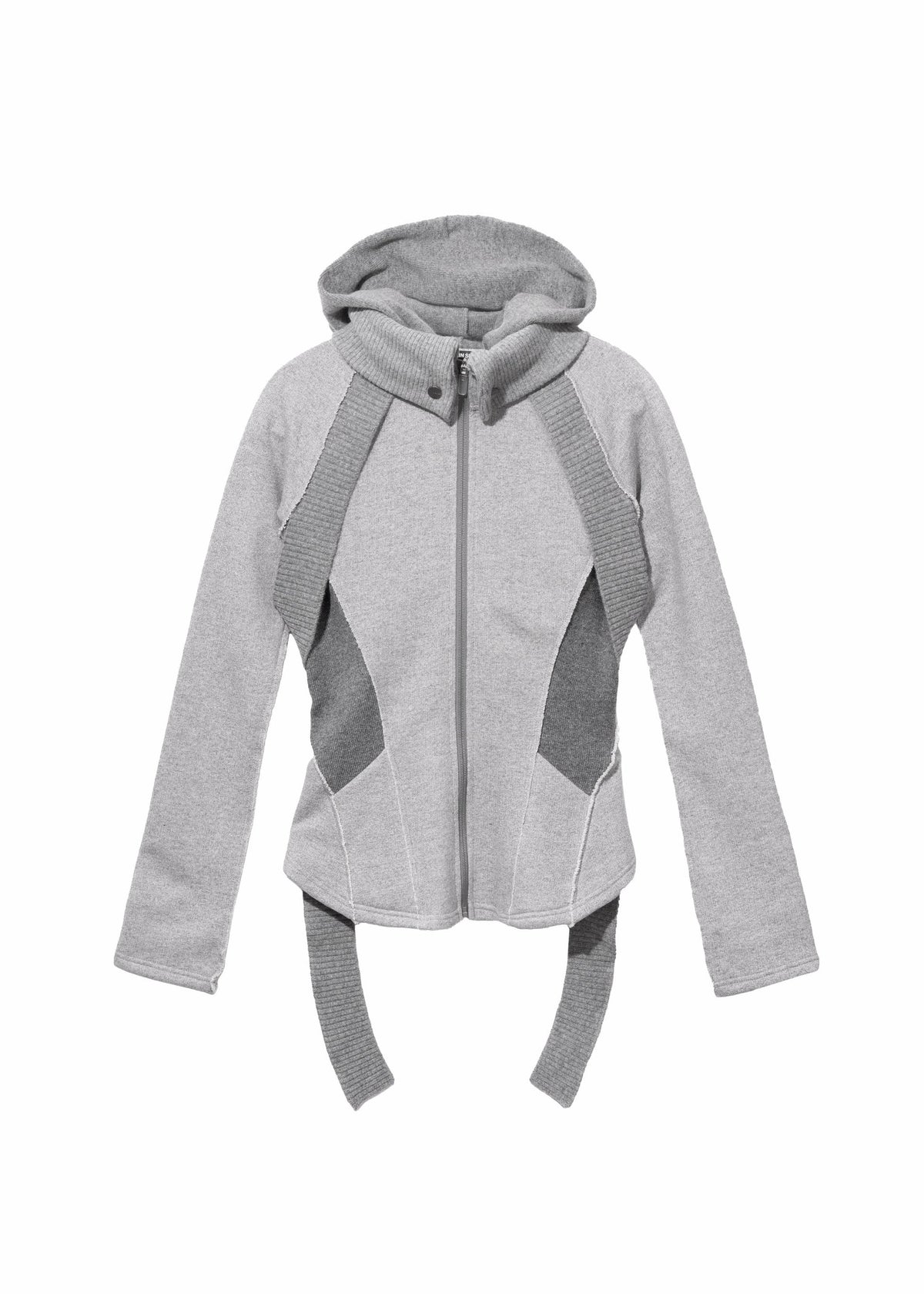 Hyein Seo - Slashed Zip Jacket (Pale Grey) product image 5 | TRAB K-Fashion Australia