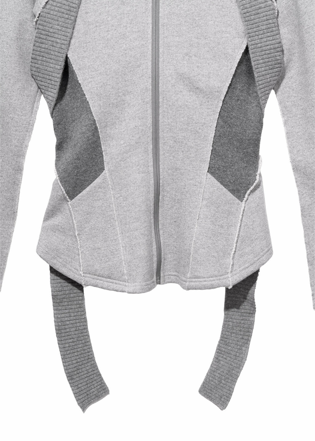 Hyein Seo - Slashed Zip Jacket (Pale Grey) product image 10 | TRAB K-Fashion Australia