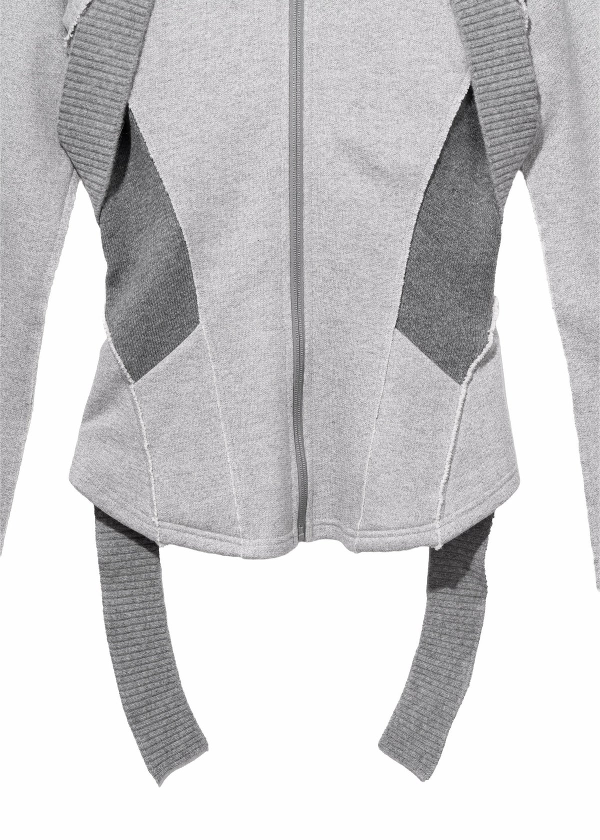 Hyein Seo - Slashed Zip Jacket (Pale Grey) product image 10 | TRAB K-Fashion Australia