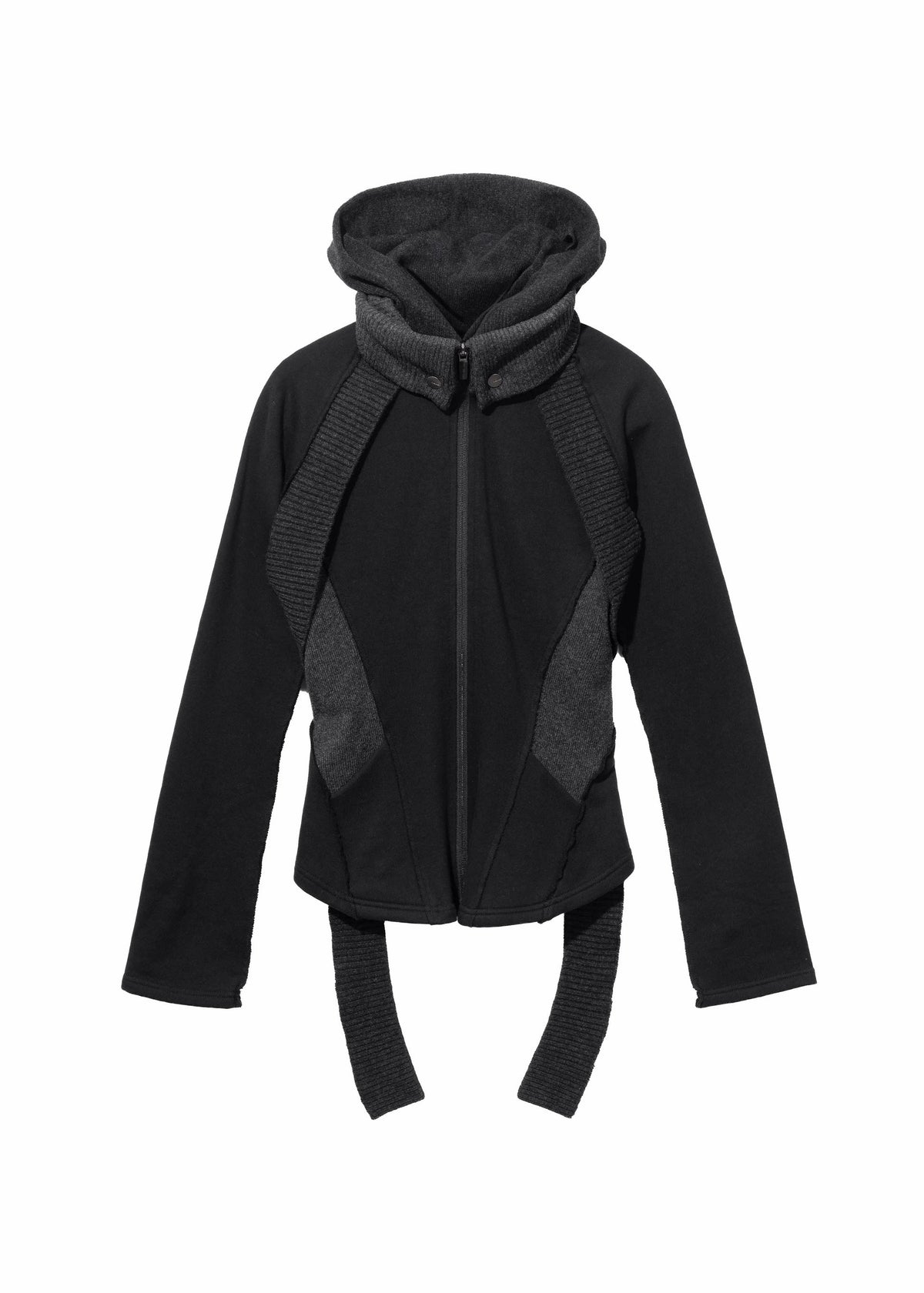 Hyein Seo - Slashed Zip Jacket (Black) product image 5 | TRAB K-Fashion Australia