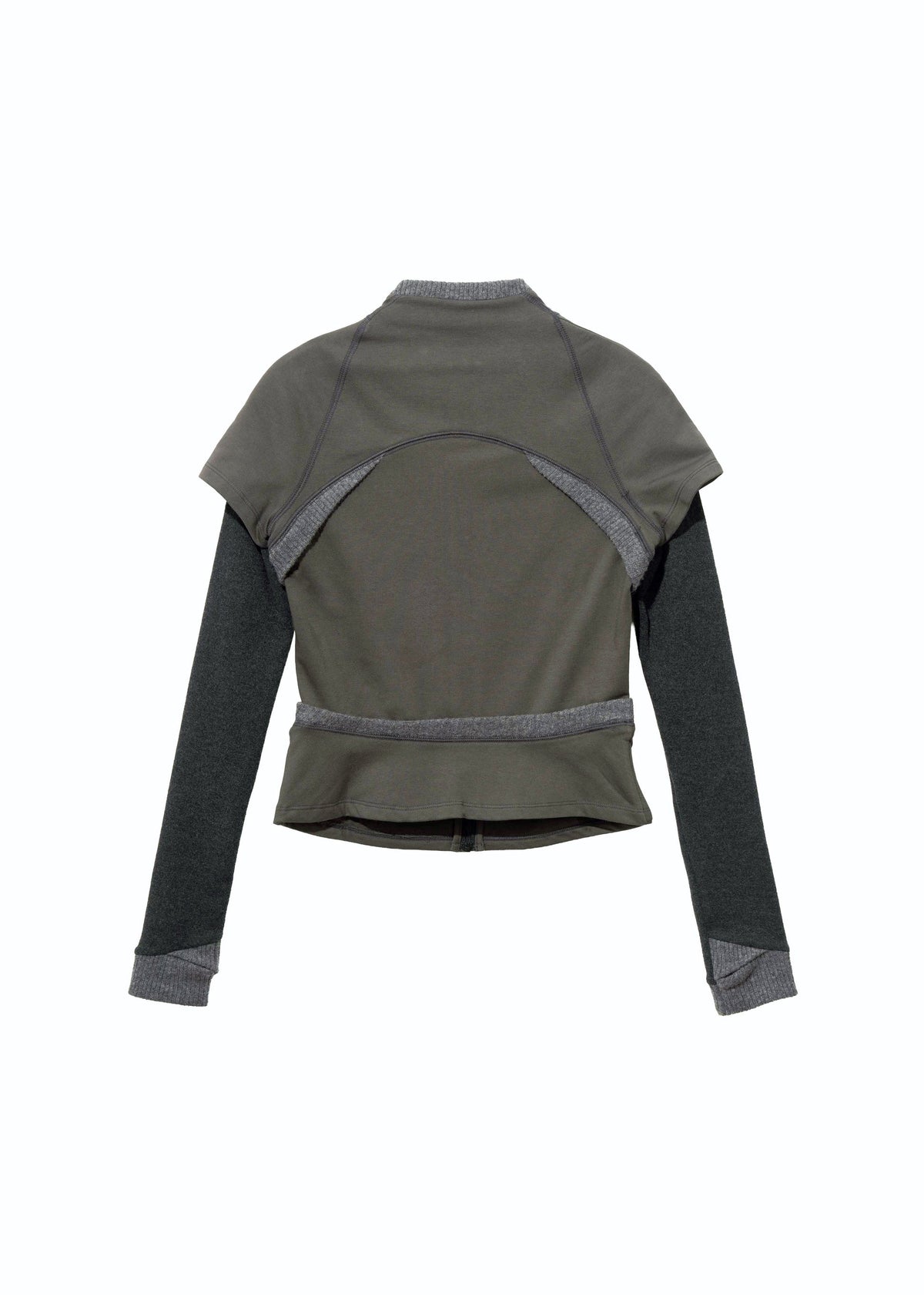 Hyein Seo - Layered Zip Top (Smoky Grey) product image 11 | TRAB K-Fashion Australia