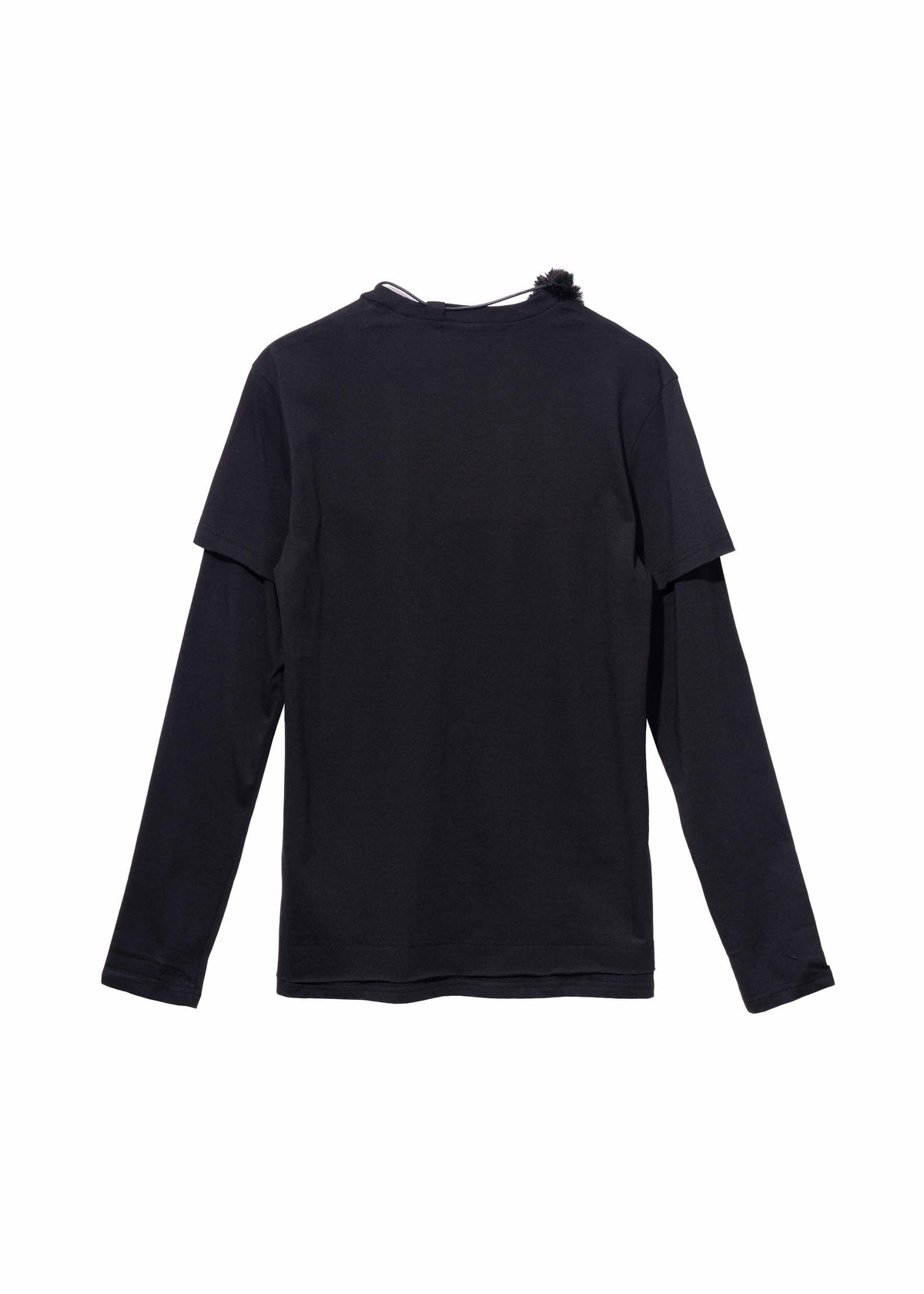 Hyein Seo - Graphic T-Shirt w/ Necklace (Black) product image 11 | TRAB K-Fashion Australia