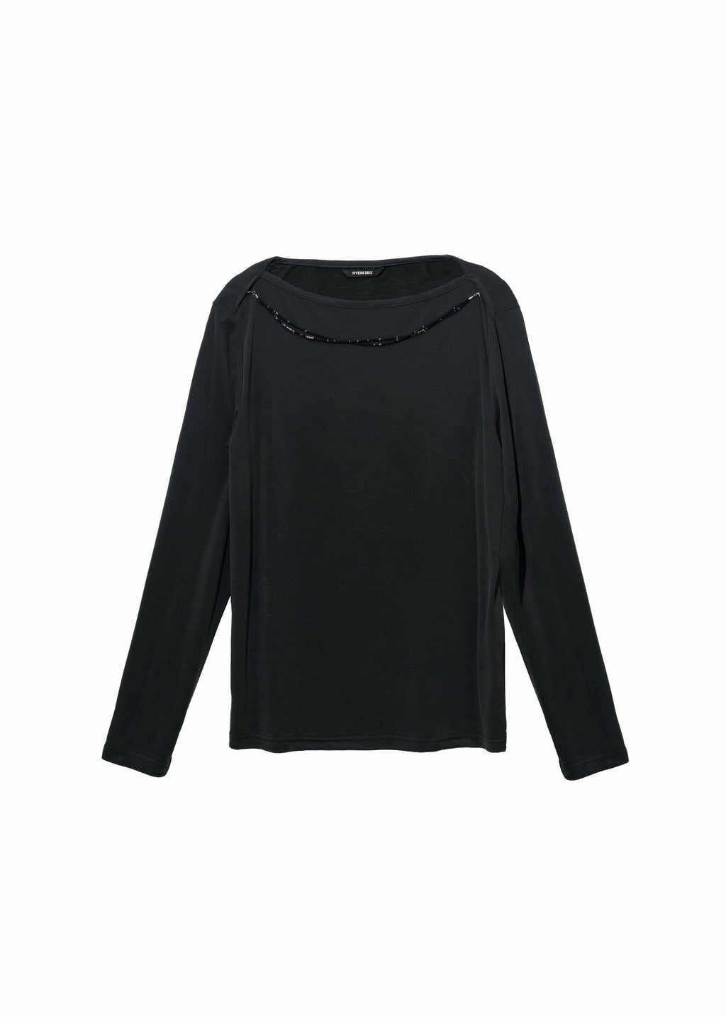 Hyein Seo - Long Sleeve w/ Necklace (Black) product image 10 | TRAB K-Fashion Australia