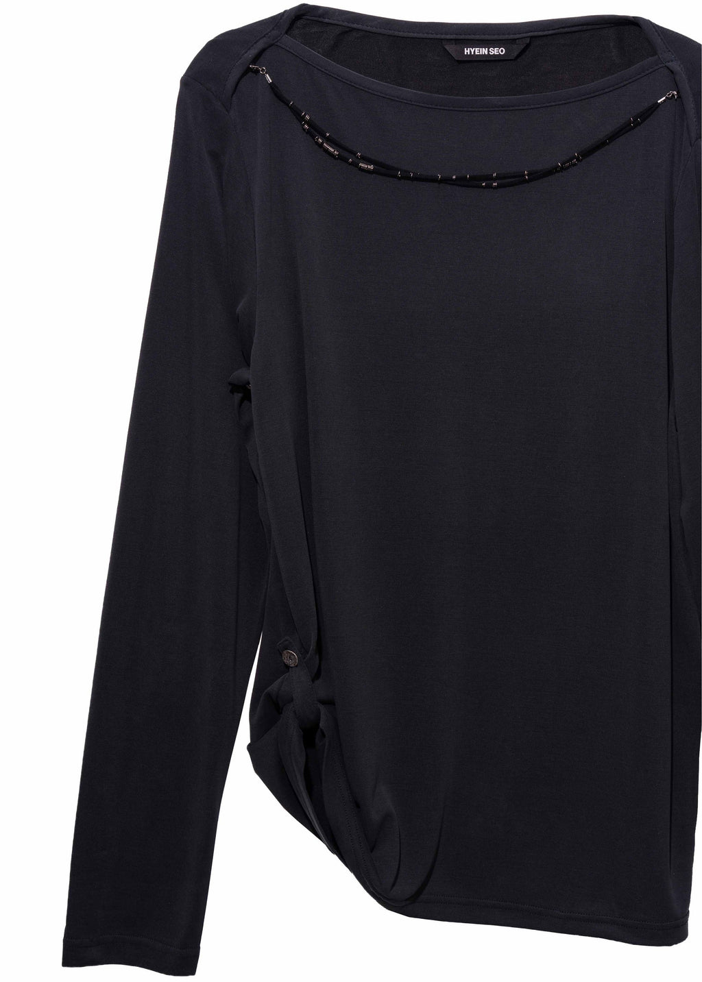 Hyein Seo - Long Sleeve w/ Necklace (Black) product image 17 | TRAB K-Fashion Australia