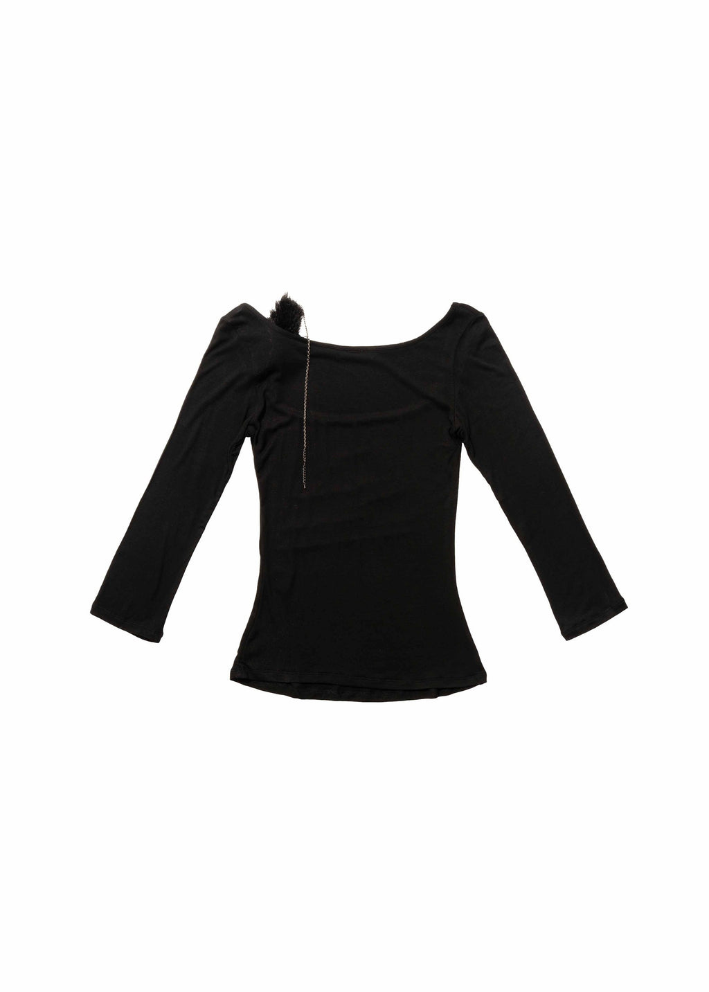 Hyein Seo - Fur Strap Top (Black) product image 6 | TRAB K-Fashion Australia