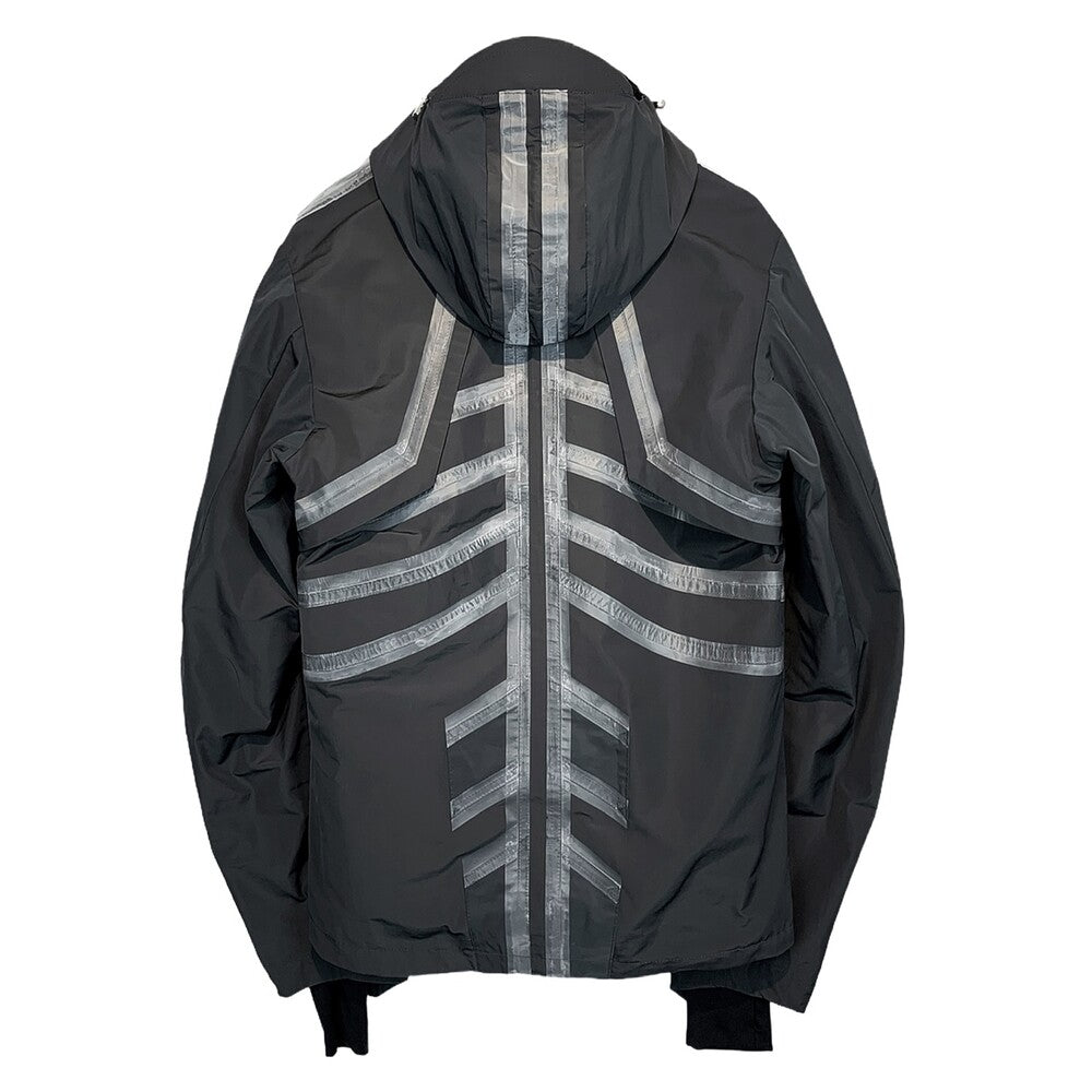 Surgery - Skeleton Sealed Wind Breaker Jacket (Dark Grey) product image 2 | TRAB K-Fashion Australia
