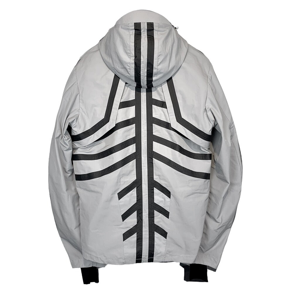 Surgery - Skeleton Sealed Wind Breaker Jacket (Light Grey) product image 2 | TRAB K-Fashion Australia