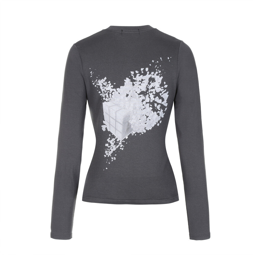 Surgery - Mindless Slim Long Sleeves (Charcoal) product image 2 | TRAB K-Fashion Australia