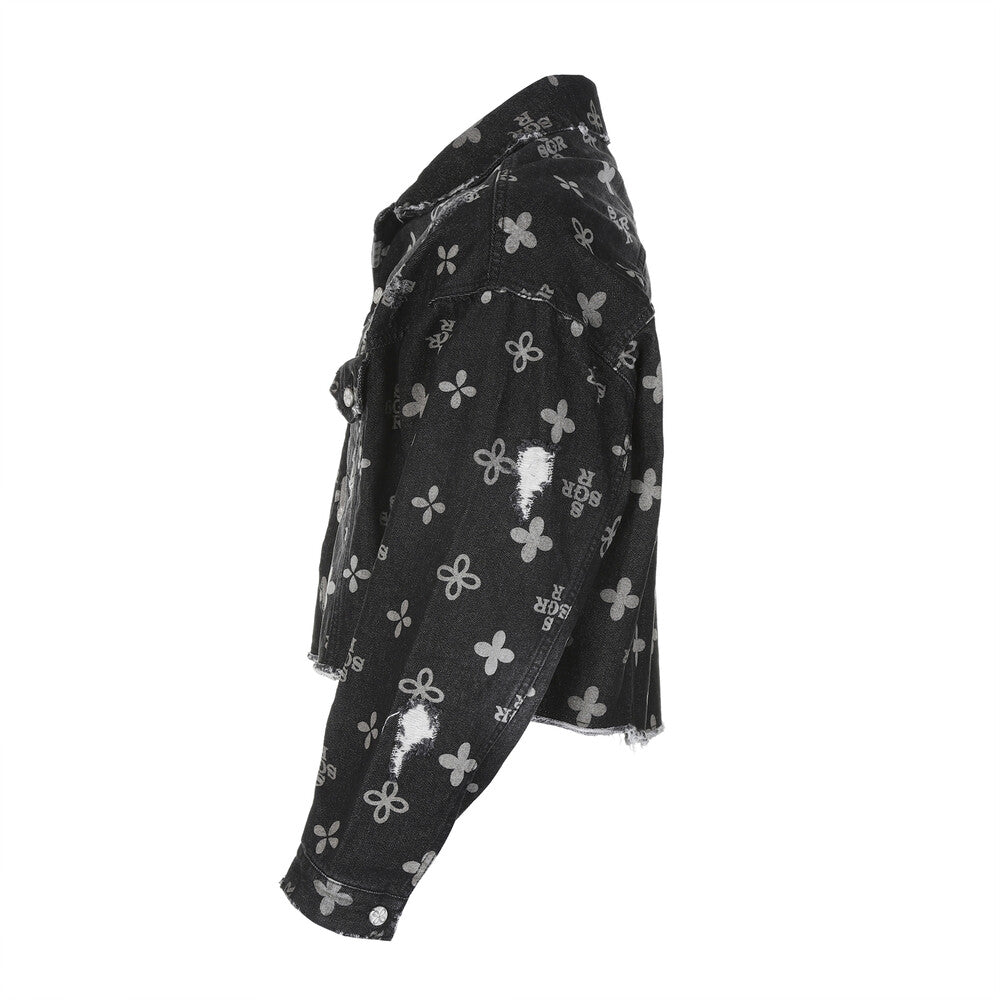 Surgery - Monogram Clover Trucker (Black Denim) product image 3 | TRAB K-Fashion Australia