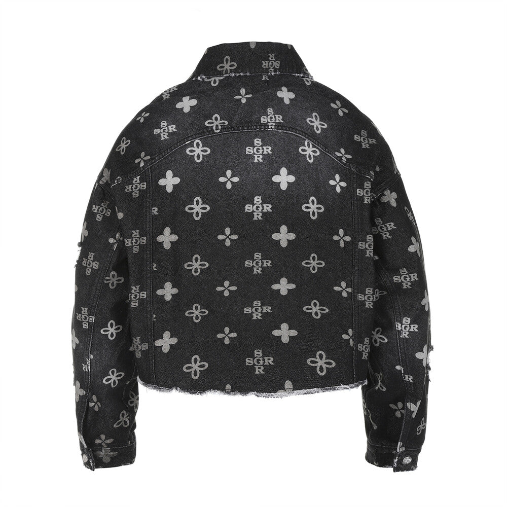 Surgery - Monogram Clover Trucker (Black Denim) product image 2 | TRAB K-Fashion Australia