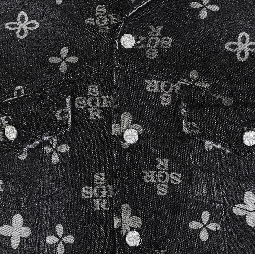 Surgery - Monogram Clover Trucker (Black Denim) product image 8 | TRAB K-Fashion Australia