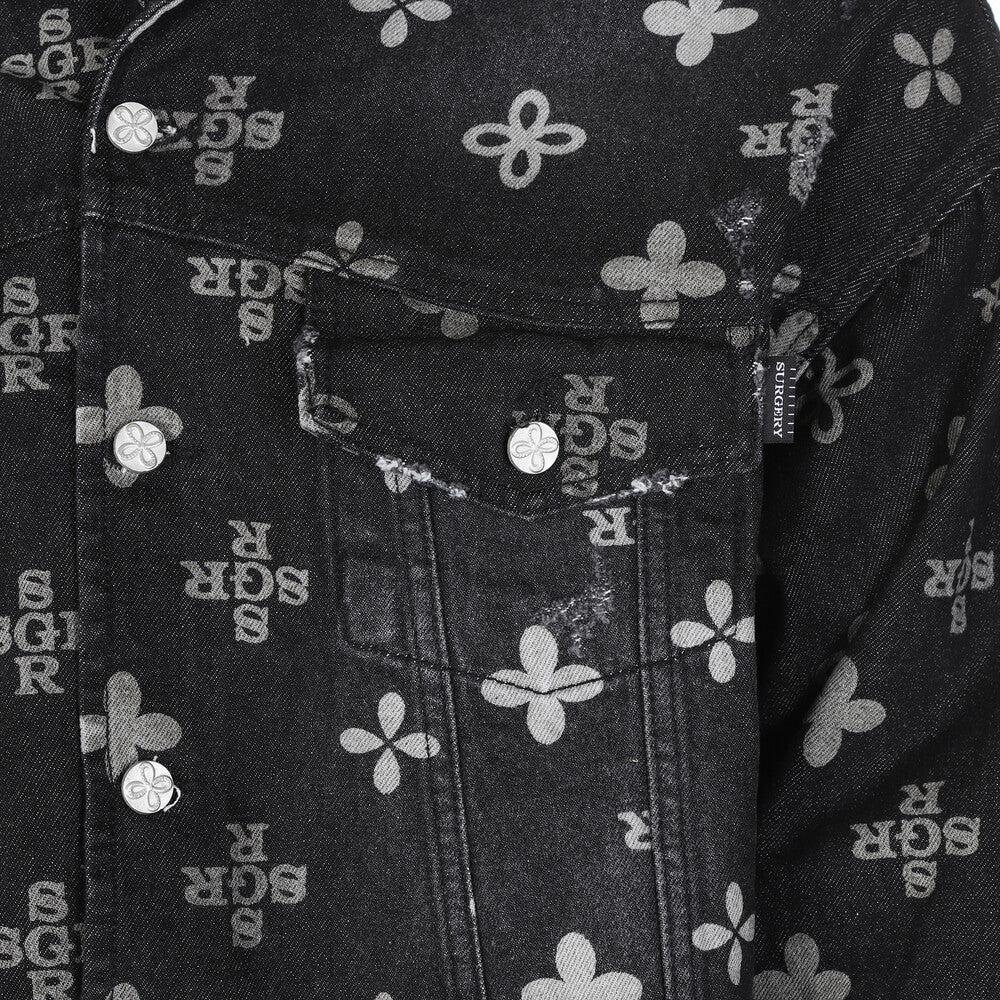 Surgery - Monogram Clover Trucker (Black Denim) product image 7 | TRAB K-Fashion Australia