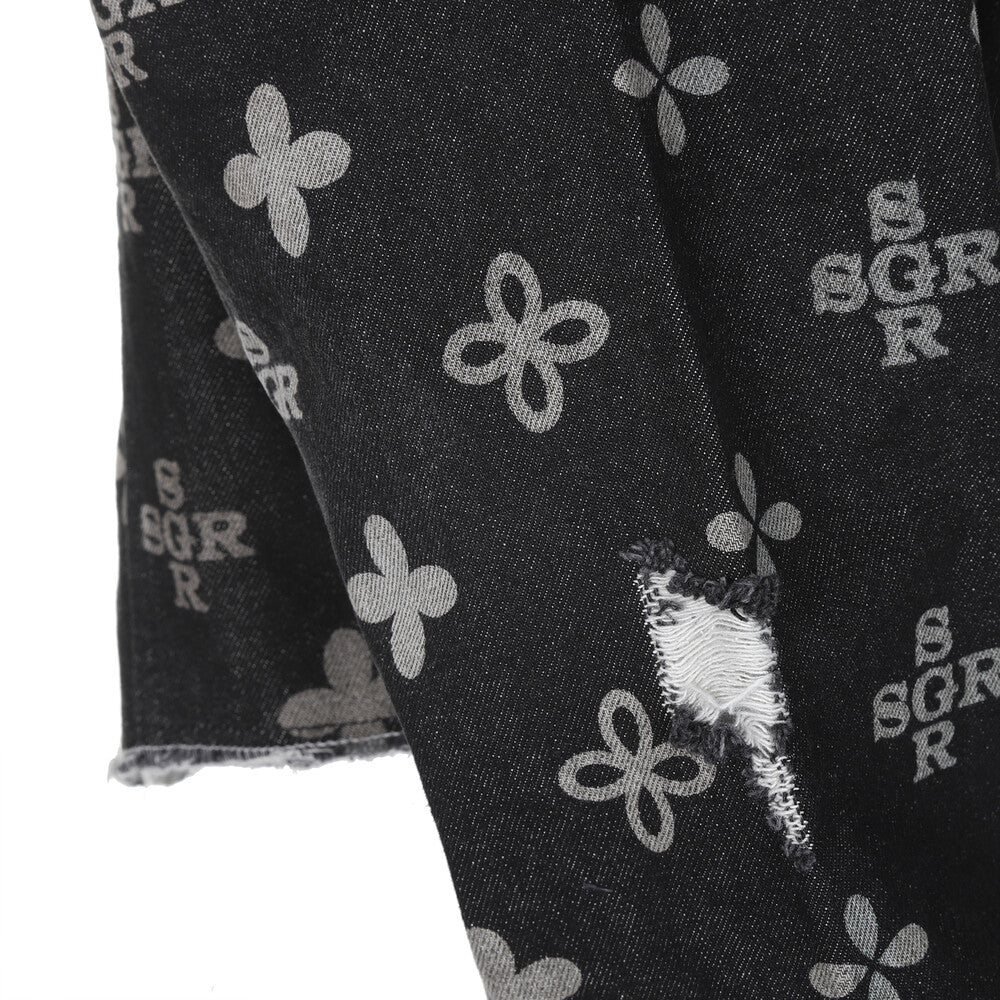 Surgery - Monogram Clover Trucker (Black Denim) product image 4 | TRAB K-Fashion Australia