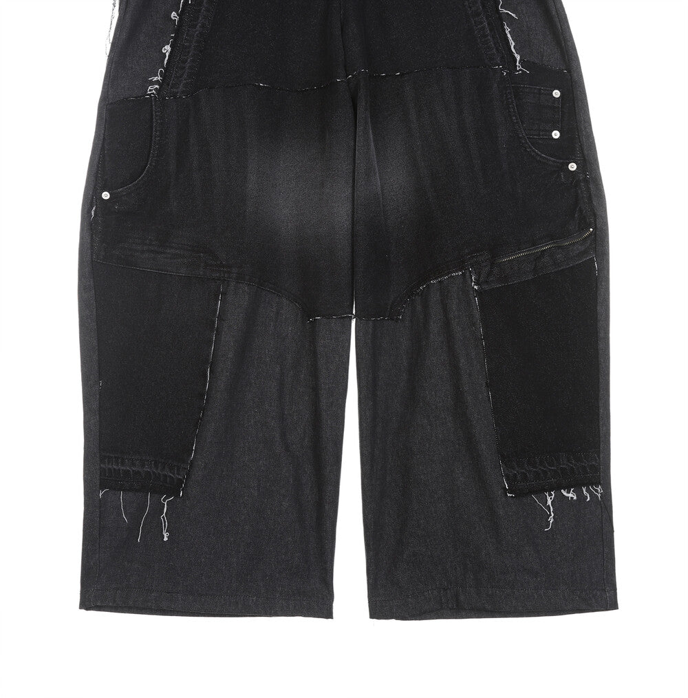 Surgery - Remake Denim Wide Balloon Pants (Black Denim) product image 7 | TRAB K-Fashion Australia