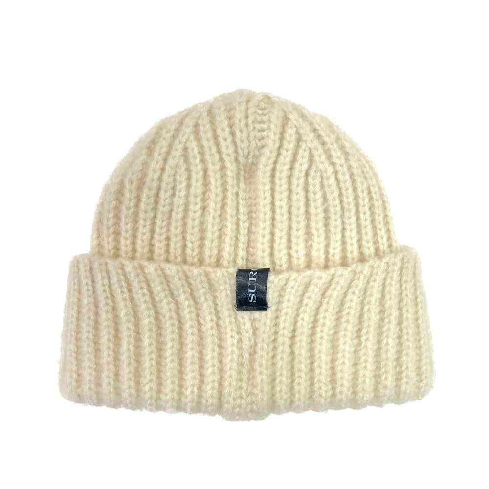 Surgery - Hand Stitch Embroidery Logo Beanie (Ivory) product image 2 | TRAB K-Fashion Australia