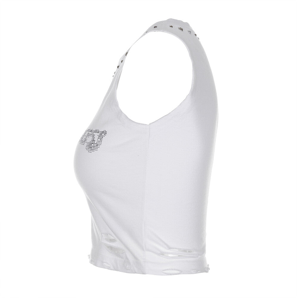 Surgery - Destroyed Lost Glory Sleeveless (White) product image 4 | TRAB K-Fashion Australia
