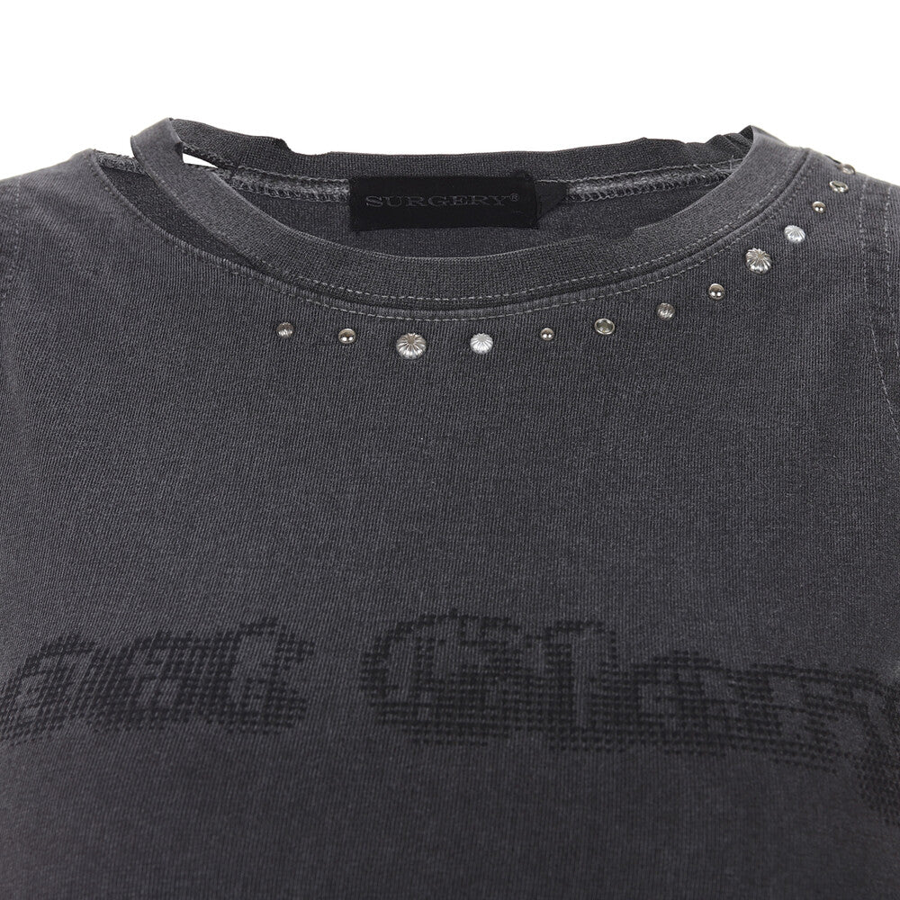 Surgery - Destroyed Lost Glory Sleeveless (Charcoal) product image 4 | TRAB K-Fashion Australia