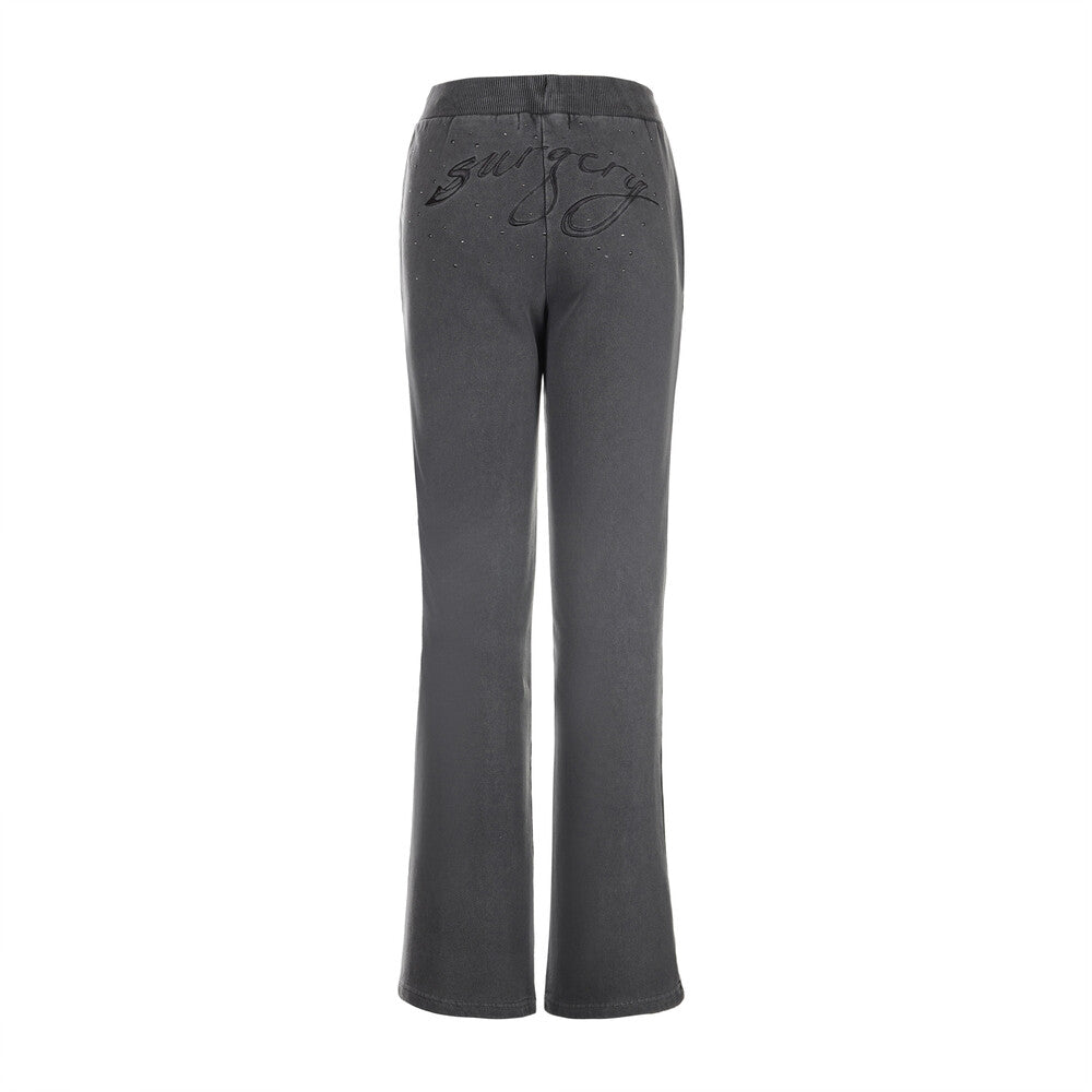 Surgery - Women Retro Boot-cut Pants (Charcoal) product image 2 | TRAB K-Fashion Australia