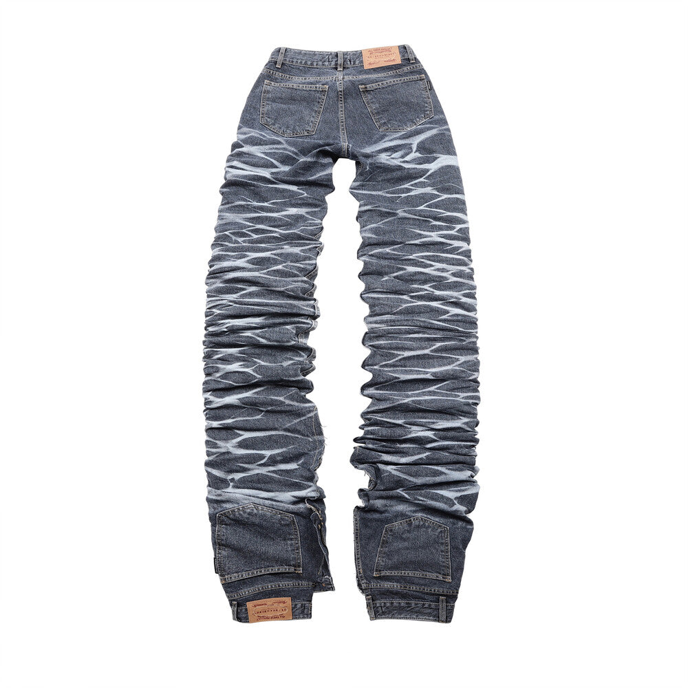 Surgery - Yoonseul Long Length Double Jeans (Blue) product image 3 | TRAB K-Fashion Australia