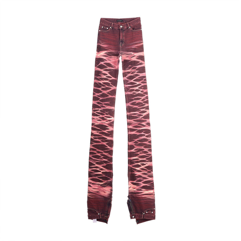 Surgery - Yoonseul Long Length Double Jeans (Flame) product image 3 | TRAB K-Fashion Australia