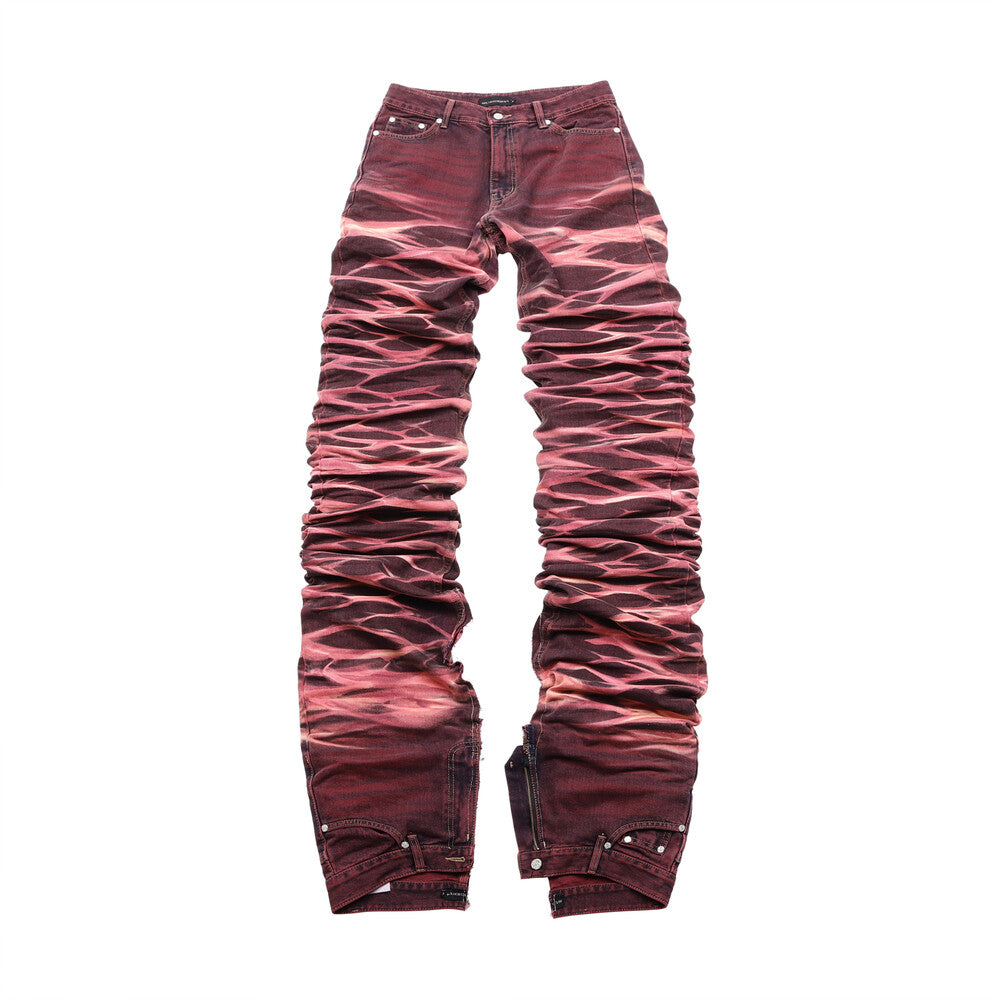 Surgery - Yoonseul Long Length Double Jeans (Flame) product image 1 | TRAB K-Fashion Australia