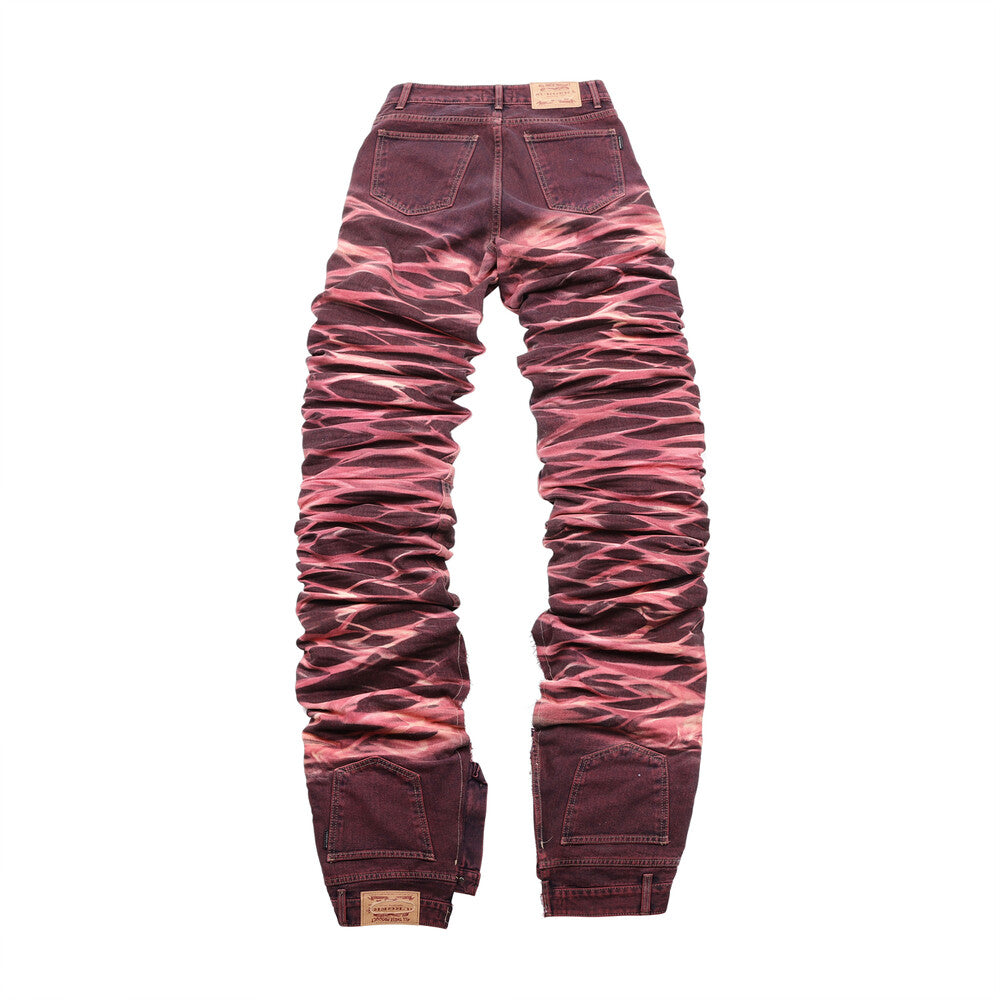 Surgery - Yoonseul Long Length Double Jeans (Flame) product image 4 | TRAB K-Fashion Australia