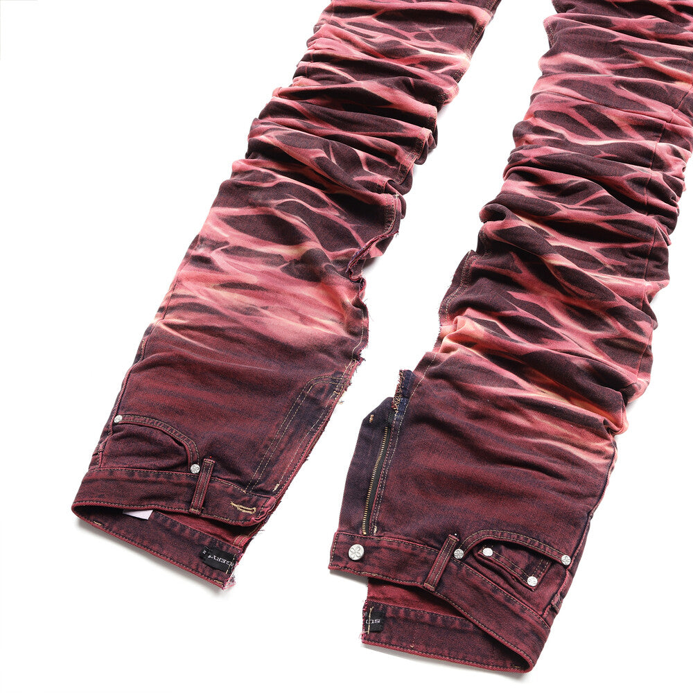 Surgery - Yoonseul Long Length Double Jeans (Flame) product image 7 | TRAB K-Fashion Australia