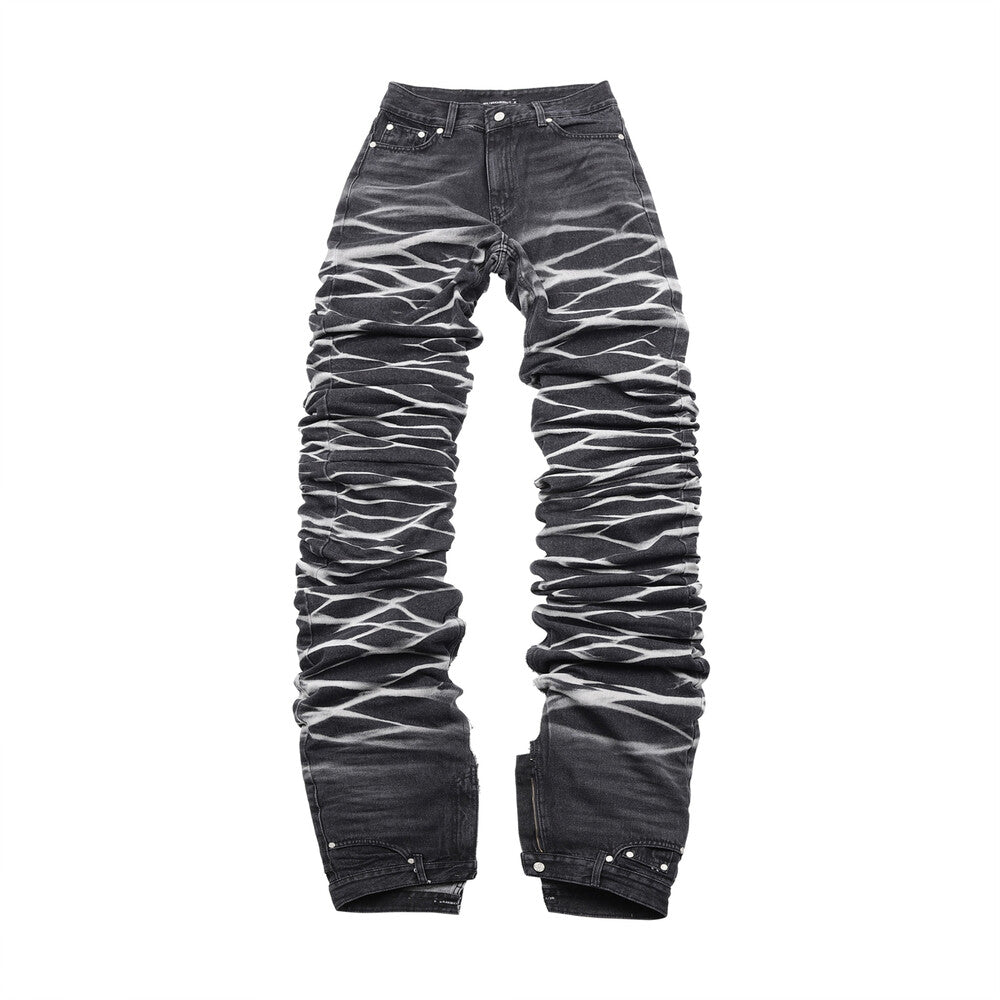 Surgery - Yoonseul Long Length Double Jeans (Black) product image 1 | TRAB K-Fashion Australia