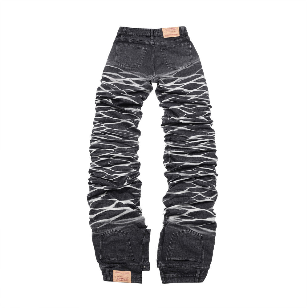 Surgery - Yoonseul Long Length Double Jeans (Black) product image 4 | TRAB K-Fashion Australia