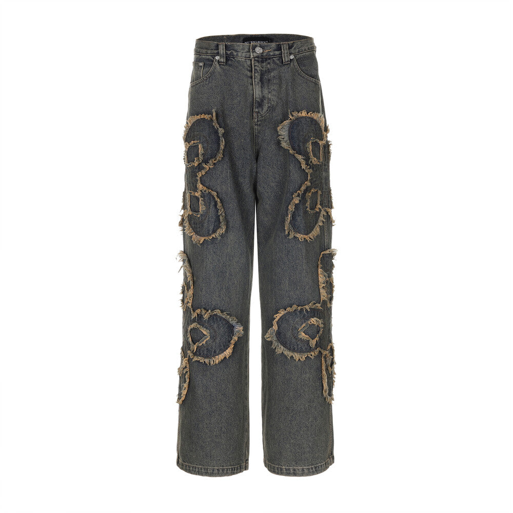 Surgery - Clover Logo Patch Jeans (Blue) product image 1 | TRAB K-Fashion Australia