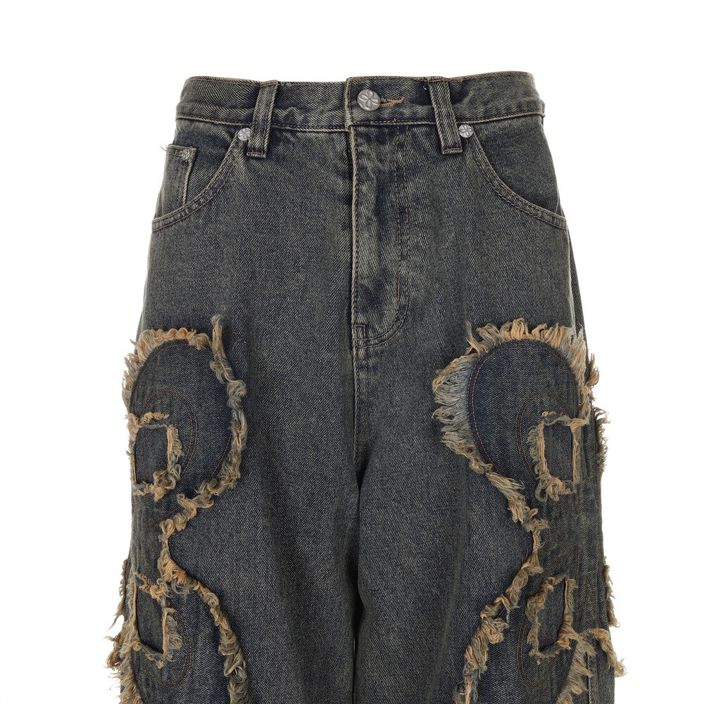 Surgery - Clover Logo Patch Jeans (Blue) product image 5 | TRAB K-Fashion Australia