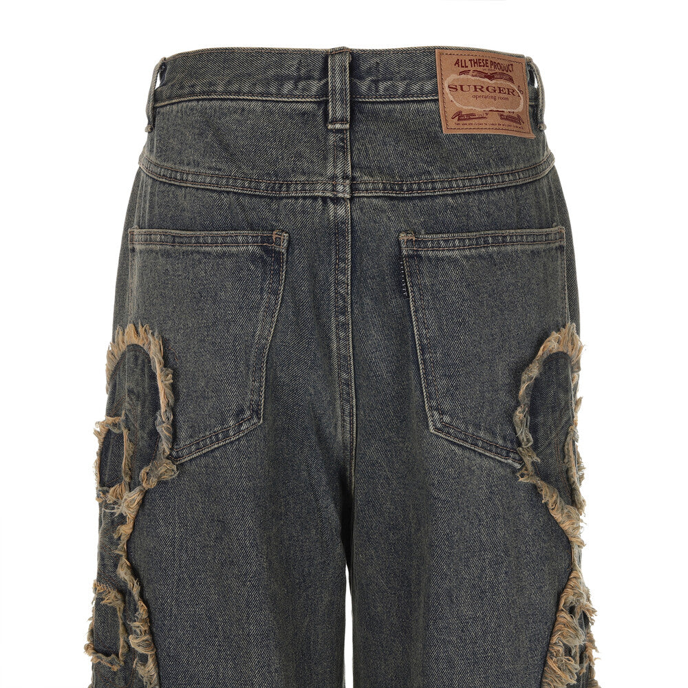 Surgery - Clover Logo Patch Jeans (Blue) product image 6 | TRAB K-Fashion Australia