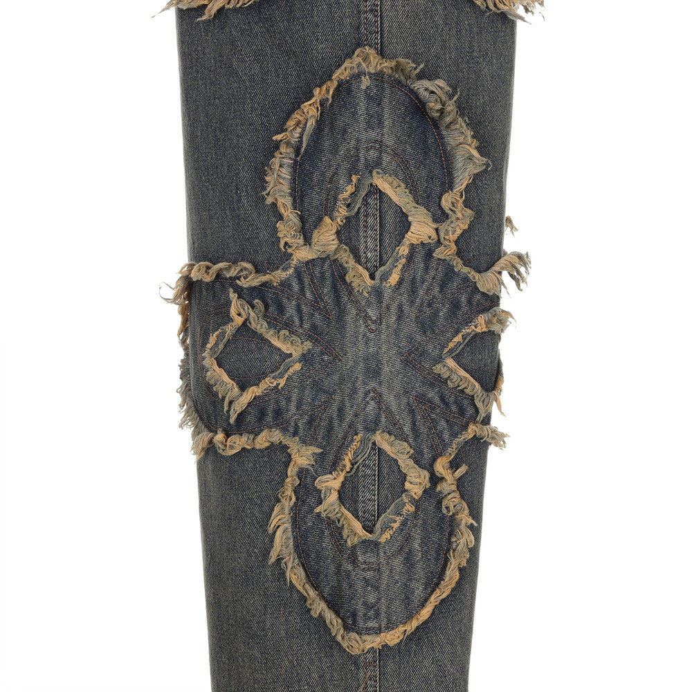 Surgery - Clover Logo Patch Jeans (Blue) product image 8 | TRAB K-Fashion Australia