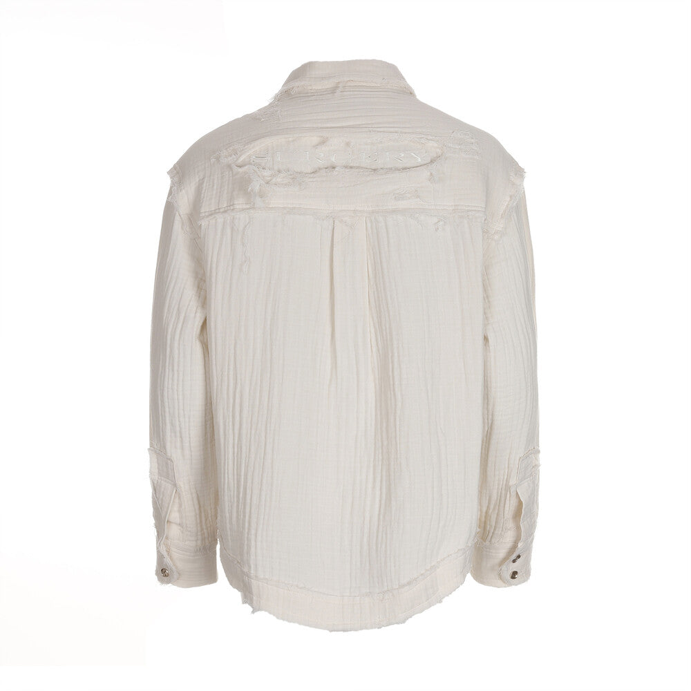 Surgery - Destroyed Gauze Shirts (Ivory) product image 3 | TRAB K-Fashion Australia