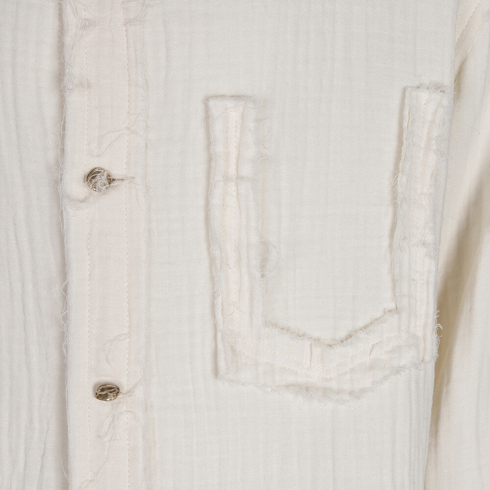 Surgery - Destroyed Gauze Shirts (Ivory) product image 7 | TRAB K-Fashion Australia