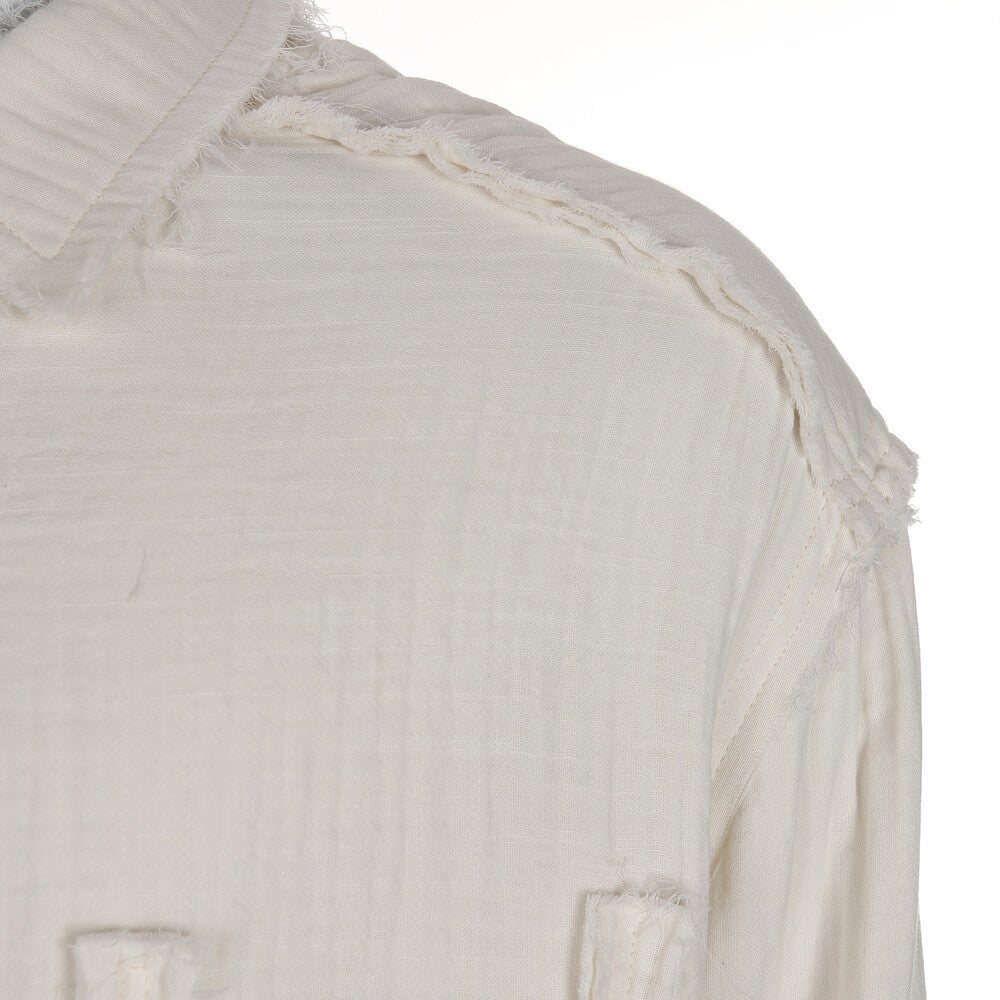 Surgery - Destroyed Gauze Shirts (Ivory) product image 6 | TRAB K-Fashion Australia